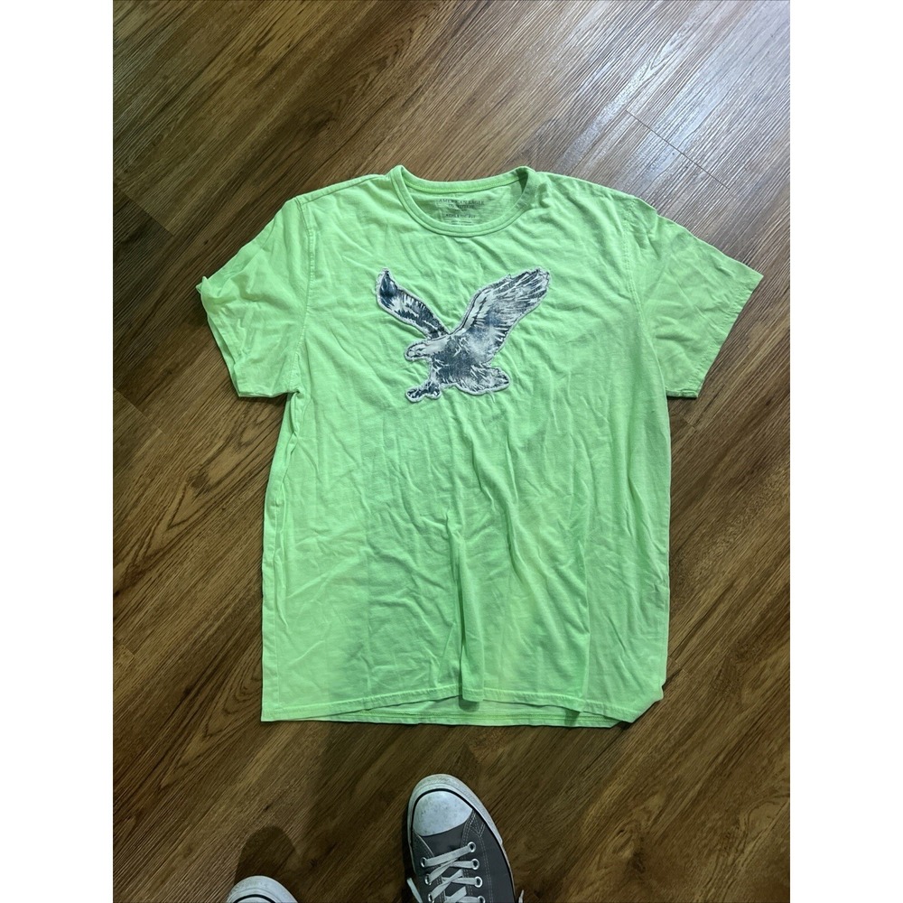American Eagle Athletic Fit Large Light Green T Shirt Short Sleeve. Extra Large
